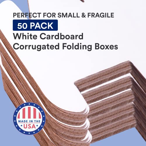 BOX USA Small Shipping Boxes 11.125"L x 8.75"W x 1"H, 50-Pack | Foldable Corrugated Cardboard Crush-Proof Box for Shipping, Packing, Moving and Storage - size: 11 1/8 x 8 3/4 x 1