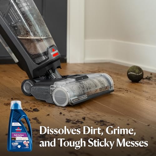 Bissell Multi-Surface Solution, for use in CrossWave and Other Leading Hard Surface and Area Rug Cleaners, 80oz, Dissolves Dirt, Grime, and Tough Sticky Messes - size: 80 Fl Oz (Pack of 1)