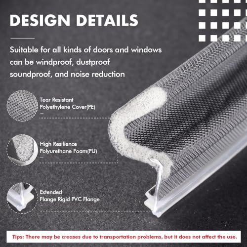 BBTO 40 Feet Weather Stripping Door Window Seal V-Shaped Foam Kerf,Grey - color: Gray, size: 40 Feet