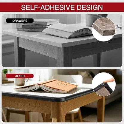1/2 Inch Rubber Edge Trim 20ft Self-Adhesive U Channel Edge Strip - size: 20ft，1/2 Inch