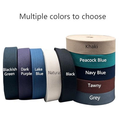 1 Inch Heavy Cotton Webbing 10 Yard Webbing Straps for Bags Handles,Tote Bag Webbing，Cloth Belt,Making Outdoor Supplies - color: Grey