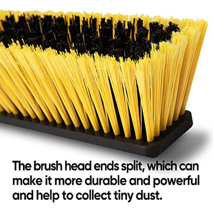 Yocada 18 Inch Push Broom Heavy-Duty Outdoor Commercial Broom Brush