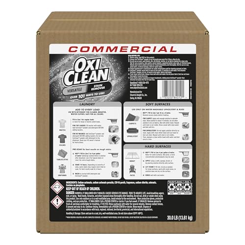 OxiClean Versatile Stain Remover Professional, 30 LB Box - size: 480 Ounce (Pack of 1)