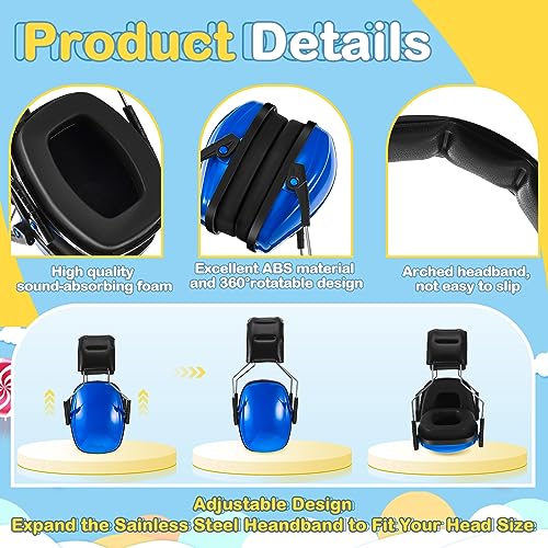 Amylove 12 Pcs Kids Noise Cancelling Headphones Ear Muffs Bright Style - size: Universal Fit (kids & Adults), style: Bright Style