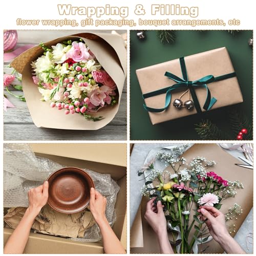 PATIKIL Wrapping Paper, 12"x1200"(100') Bulletin Board Paper Roll Kraft Paper Roll Construction 80GSM for Shipping Packing Gift Wrapping Craft Flower Bouquet Christmas, Black - color: Black, size: 12x1200 Inch