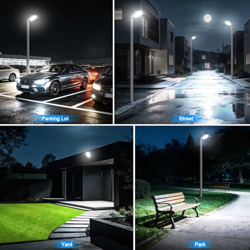240W LED Parking Lot Light Trunnion Mount Dusk to Dawn 4Pack - size: 240W/Trunnion/4PC