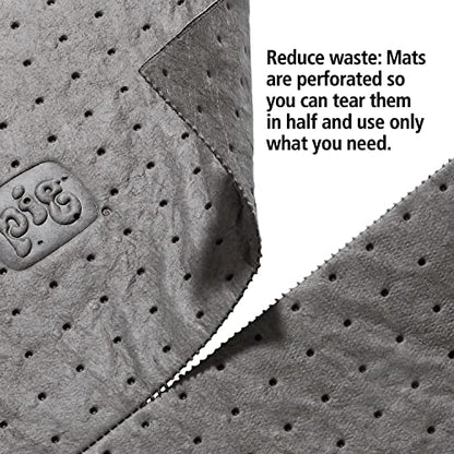 PIG Premium Absorbent Mat Pads | 20 Oil Absorbent Pads | The Original PIG Mat | 15" x 20" Oil Pads | Each Pad Absorbs 28 oz | Total Absorbency is 4.4 Gallons | 20-Count | Heavyweight | PM50275 - size: 20-Count