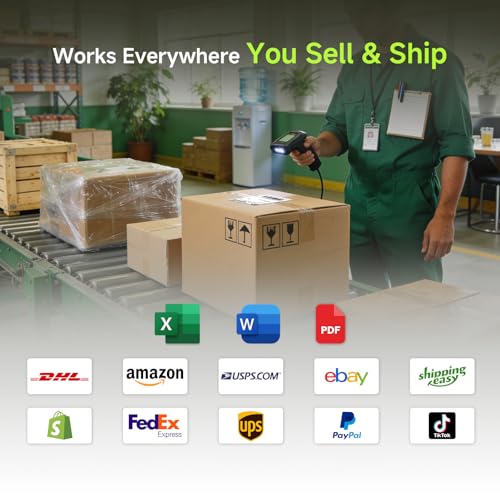 Thermal Shipping Labels 4x6, 500 Sheets Fanfold Direct Thermal Labels, Perforated & Strong Adhesive Mailing Labels Compatible with Rollo, MUNBYN, Nelko, Zebra Printer (Commercial Grade)