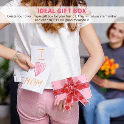 Spakon 50 Packs Shipping Boxes, Cardboard, Pink, 9 x 6 x 2.36 Inches - color: Pink, size: 9 x 6 x 2.36 Inches