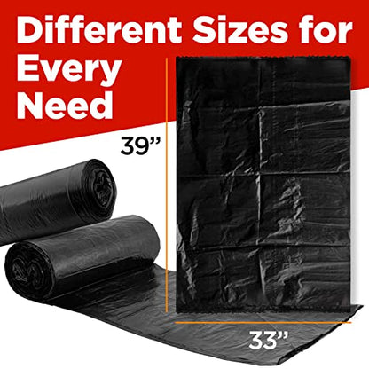ToughBag 33 Gallon Trash Bags, 250 Count, Black - size: 250 Count (Pack of 1)