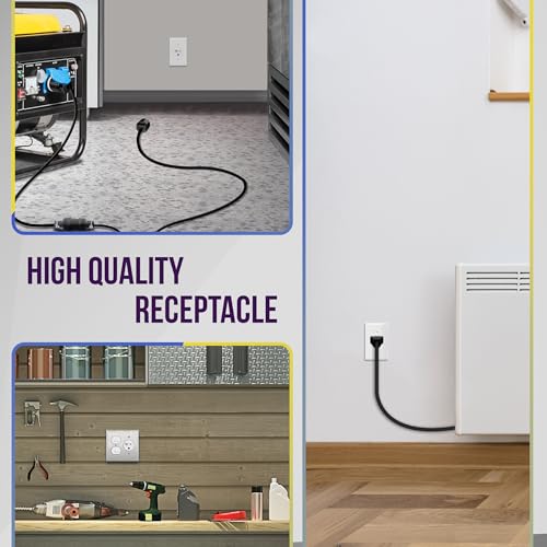 ENERLITES 20-Amp 125-Volt Single Receptacle Outlet Tamper-Resistant, White - color: White, size: 10 Pack