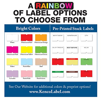 Kenco BK 1 Line Price Gun Kit - Includes 6,000 Labels, 2 Ink Rollers, Label Scraper - 8 Digit Labeler for Pricing, Dating, and Coding (BK-1 KIT Standard) - size: BK-1 KIT STANDARD