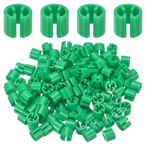 uxcell 240Pcs Clothes Hanger Size Markers,Fit 3-5mm Rod Tags,Green - color: Green