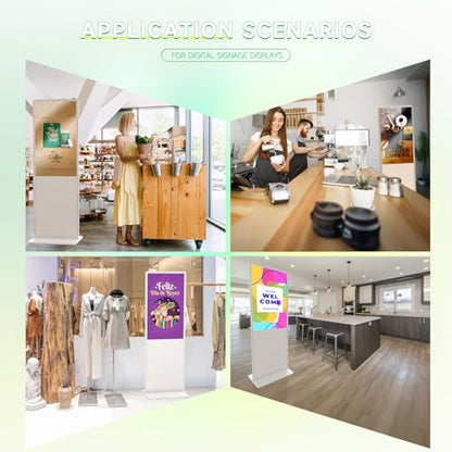 Touch Screen Digital Kiosk, 43 Inch Interactive Digital Signage Display for Retail, Mall, Office Lobby, Events, Advertising Board with Built-in Media Player