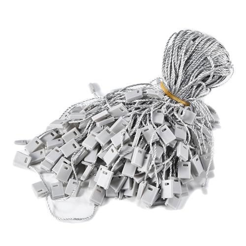 MGTECH 7 Inch 1000pcs Hang Tag Strings, Retail Price Hang Tag String Fasteners, Grey - color: Grey