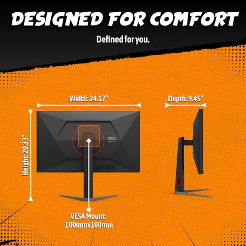 AOC 27 Inch Gaming Monitor QHD 300Hz Mini-LED HDR1000, Q27G4SMN - size: 27" 300Hz Mini-LED