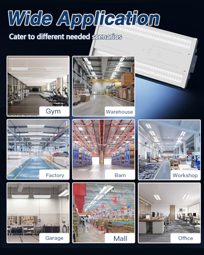 1.5FT LED Linear High Bay LED Shop Lights, 130W 19500LM, 1-Pack, UL