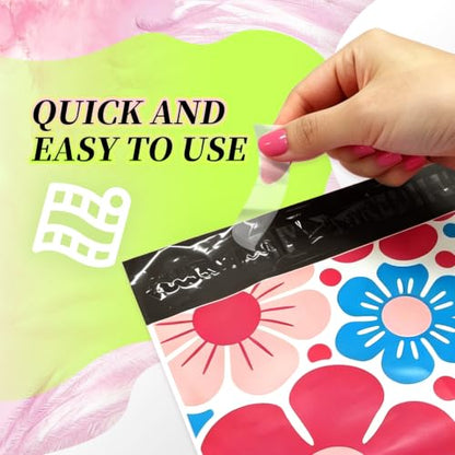 100pcs Poly Mailers 10x13 for Ecommerce Shipping,Online Retail - color: Daisy, size: 10" x 13"100pcs