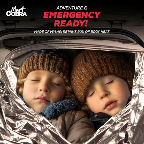 Emergency Blankets for Survival Gear and Equipment x6, Space Blanket, Mylar Blankets, Thermal Blanket, Survival Blanket, Survival Kits Emergency Kit, Emergency Supplies, Foil Blanket Camping Shelter - color: Silver, size: 6 pack