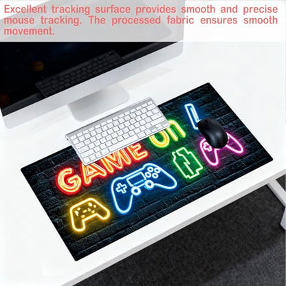 Nuxovilar Large Gaming Mouse Pad Desk Mat, 15.7x35.4 Inches Polyester - color: HC00077