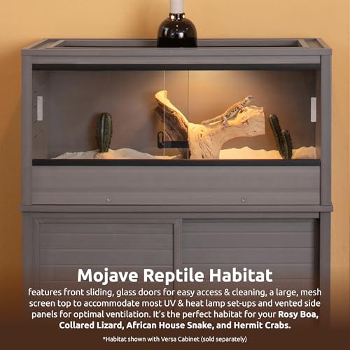 New Age Pet® ECOFLEX® 36" Mojave Reptile Enclosure, Medium, Grey - color: Grey, size: Medium