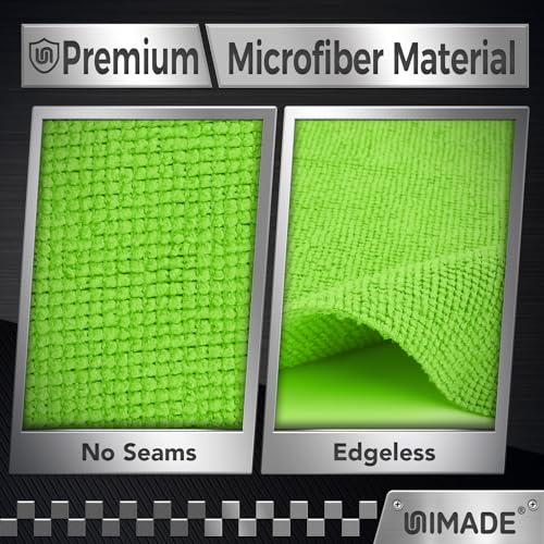 UNIMADE Microfiber Cleaning Cloth, 100PK Commercial Grade Work Rags - color: Multicolor, size: 100pk