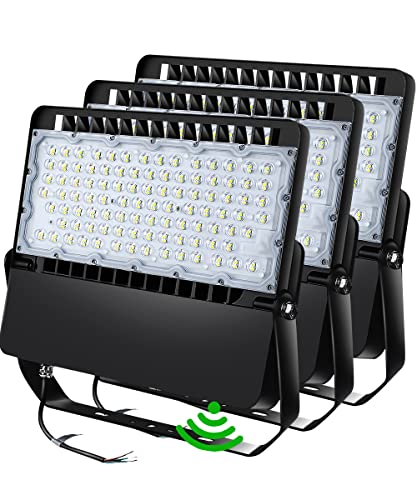 ledmo LED Flood Light Outdoor Fixture with Dusk to Dawn 36000LM 3 Pack - size: Standard/240-Photocell-3