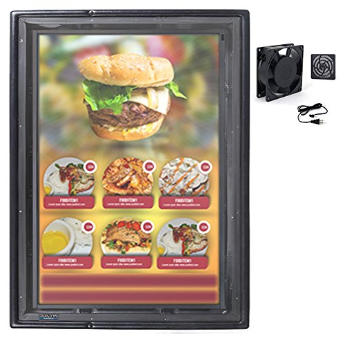 The Display Shield 36-43" Vertical Outdoor Display Cover Anti-Glare & Fan - color: Anti-Glare + Cooling Fan, size: 36-43"