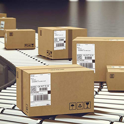 OausTect 4x6 Shipping Label 8000 Fanfold Labels for Rollo, Zebra Direct Thermal Printer, with Perforations - 8 Stack (8 Stack/8000 Labels) - size: 8000 Labels