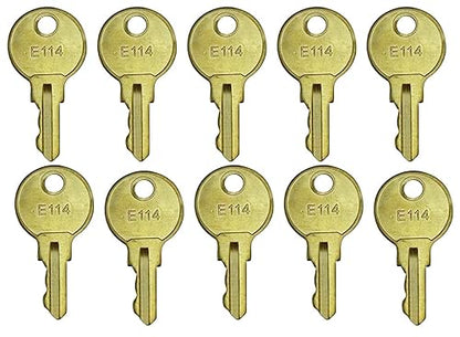 ASI e114 Key 10 Pack, E114 Key for Toilet Paper Dispenser, Paper Towel, Toilet Tissue & Soap Dispensers Key Replacement
