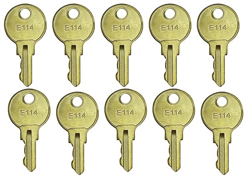 ASI e114 Key 10 Pack, E114 Key for Toilet Paper Dispenser, Paper Towel, Toilet Tissue & Soap Dispensers Key Replacement