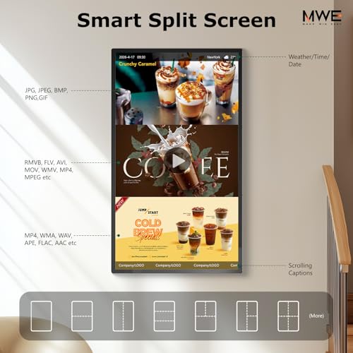 21.5 inch Wall Mount Digital Signage, Touchscreen Industrial Monitor - size: 21.5 INCH