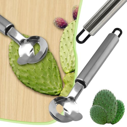 3 PCS Cactus Peeler Tool, Multifunctional Cactus Peeling Knife Tool, 7.48x1.81in Ergonomic Design, Easy to Clean, Suitable for Cooking Cactus Noodles in the Kitchen
