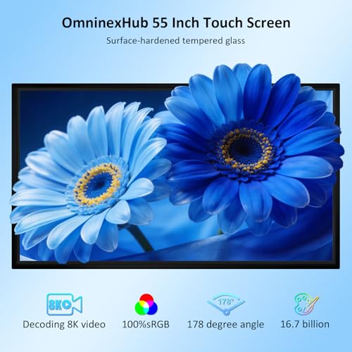 55" Smart Board, 4K UHD Electronic Interactive Board for Classroom