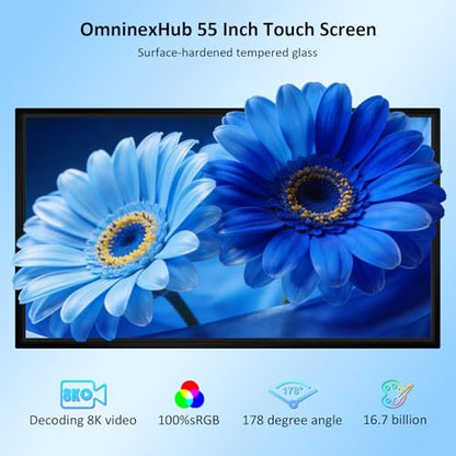 55" Smart Board, 4K UHD Electronic Interactive Board for Classroom