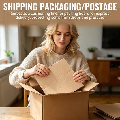 30 Pack Corrugated Cardboard Sheets 18x24 Inch, Large Cardboard Inserts for Shipping Packaging, Flat Cardboard Pads for Mailing, Packing, Art Projects, DIY Crafts