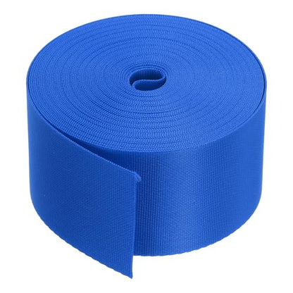MECCANIXITY Flat Nylon Webbing Strap 2 Inch 10 Yards Blue - color: Blue, size: 2 Inch x 10 Yards