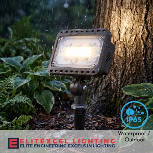 TerraVista 16W Zero Glare Outdoor Security Flood Light Backyard Lights, 1PK