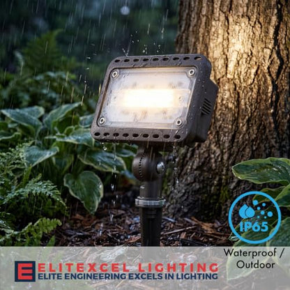 TerraVista 16W Zero Glare Outdoor Security Flood Light Backyard Lights, 1PK