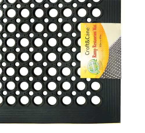 Extra Large Rubber Doormat - 2 Pack 32x47 inches Drainage Mats - size: 2 Pack - 32 x 47 Inches