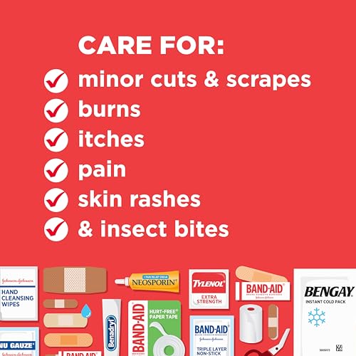 BAND-AID Brand All-Purpose Portable Compact First Aid Kit, 160 Piece - size: 160 Piece