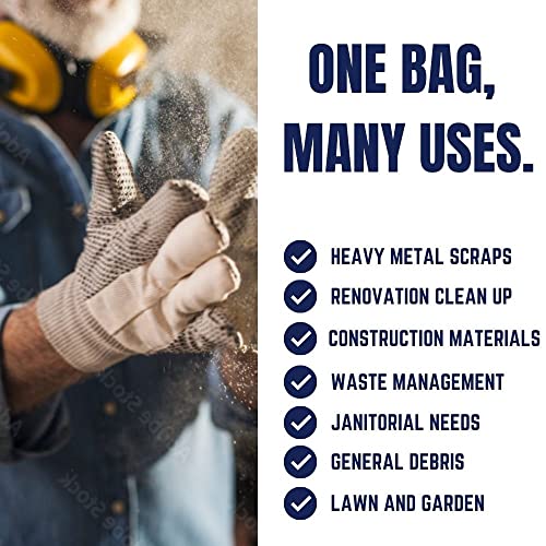 Plasticplace 40-45 Gallon Trash Bags │ 1.5 Mil │ Clear Heavy Duty Garbage Can Liners │ 40" x 46" (100 Count)