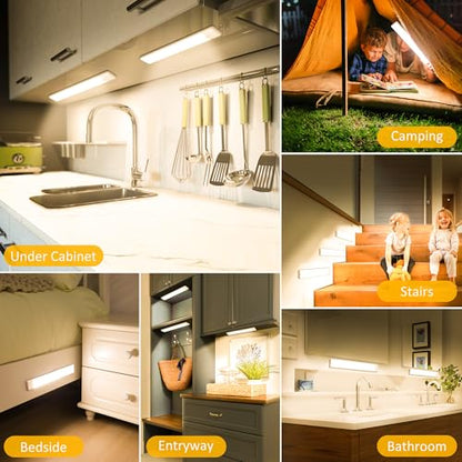 Motion Sensor Under Cabinet Lights, 2-Pack, Warm White, 12 inch - color: Warm White, size: 12 inch