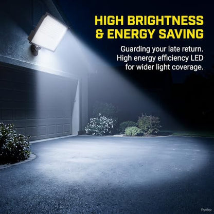 200W Outdoor LED Flood Light Dusk to Dawn with Knuckle, 28000LM 1500W Equivalent, 100-277V 5000K Daylight, ETL Commercial LED Flood Light Fixture, Outdoor Security Lighting for Landscape/Parking Lot - size: 200W