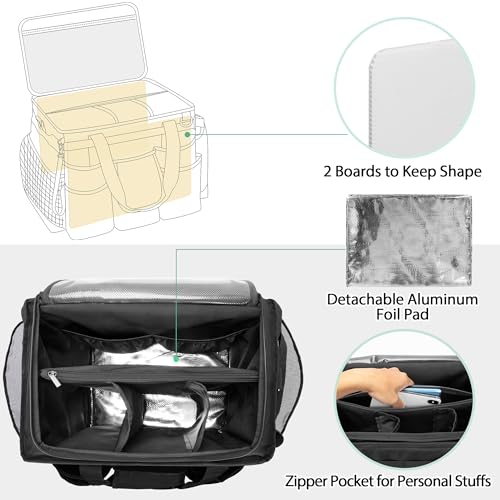 LoDrid Rolling Cleaning Caddy with Lid and Detachable Trolley, Black - color: Black