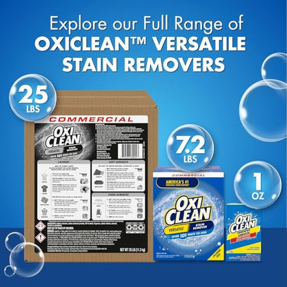 OxiClean Versatile Stain Remover Professional, 25 LB Bulk Box - size: 400 Ounce (Pack of 1)