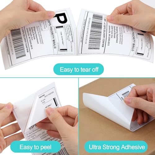 Joyberg 4x6 Thermal Labels - Strong Adhesive, White Thermal Printer Paper - size: 240 Labels