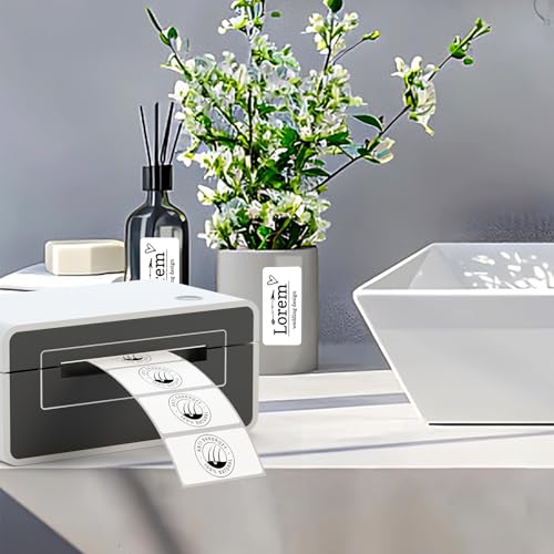 10 Rolls Direct Thermal Label 2x1, Thermal Labels for Barcodes, Return Address, File Folders - Barcode Stickers Compatible with Rollo, Munbyn, Zebra, Godex, 1000 Lable/Roll - size: 2" x 1"