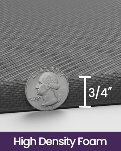 DEXI Anti Fatigue Kitchen Floor Mat Cushioned Standing Runner 48x20, Grey - color: Grey, size: 48"L x 20"W x 0.7"Th