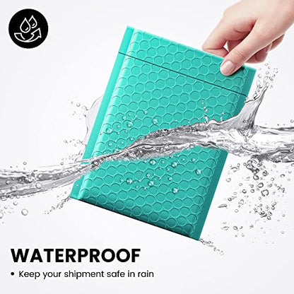 Fuxury 300 Pack Teal Bubble Mailers 6x10 Small Bubble Shipping Envelopes - color: Teal, size: 6x10" 300PC